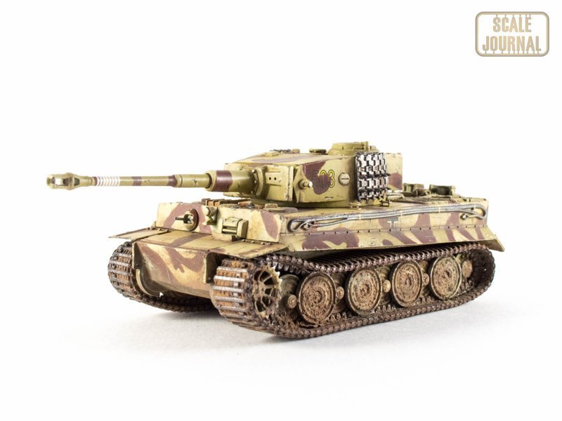 Второй гость - немецкий танк Tiger I, поздняя версия