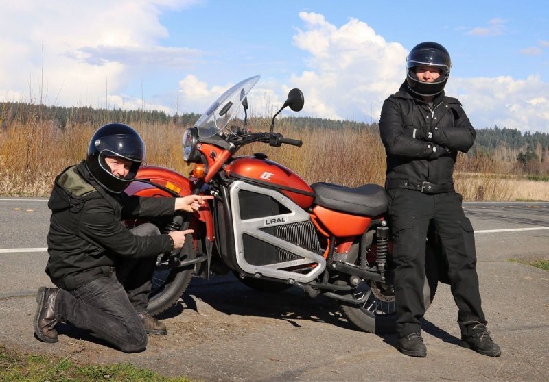 Электрическая версия мотоцикла «Урал» с коляской