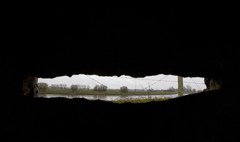 Вид из бункера в Бельгии.