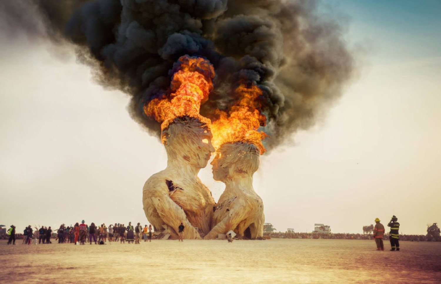 Огненный человек Burning man. Пустыня Блэк-рок