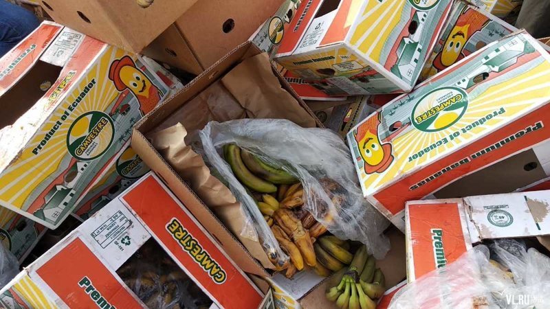 Во Владивостоке предприниматель бесплатно раздает бананы всем желающим
