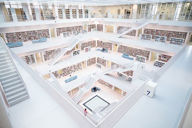 Городская библиотека Штутгарта - Штутгарт, Германия