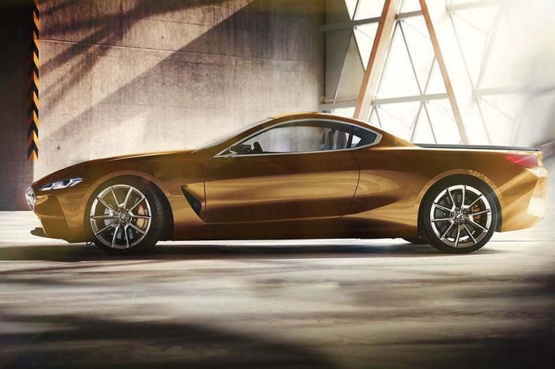 Возрождённая BMW 8-Series точно будет не только купе, но и кабриолетом и даже 4-дверным седаном, так что почему бы не сделать ещё и пикап? За основу, конечно, стоит брать вариант с 523-сильным бензиновым V8.