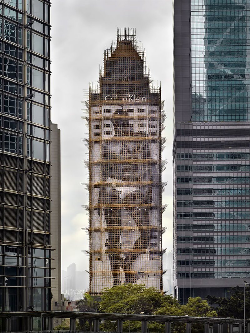Коконоподобные строительные леса Гонконга как особый вид искусства