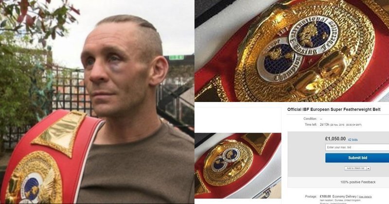Шотландский боксер решил продать свой чемпионский пояс, чтобы купить подарок сыну