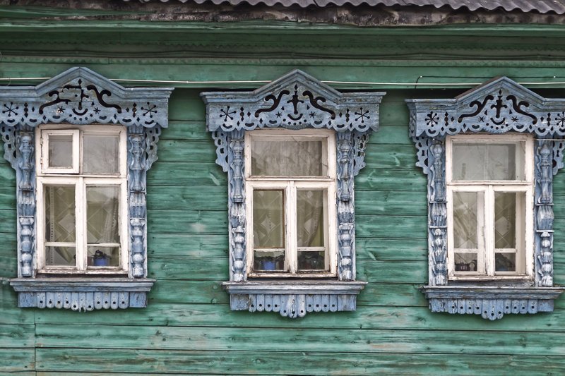 Эстетика старых окон и наличников России