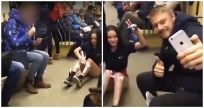 Студентки побрили ноги в метро ради лайков и были отчислены
