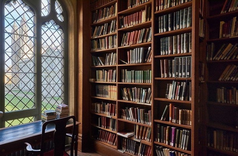 Библиотека Королевского колледжа, Кембридж, Англия. автор: Сара Роулинсон