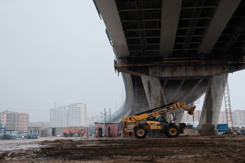 Новый мост в подмосковной Дубне