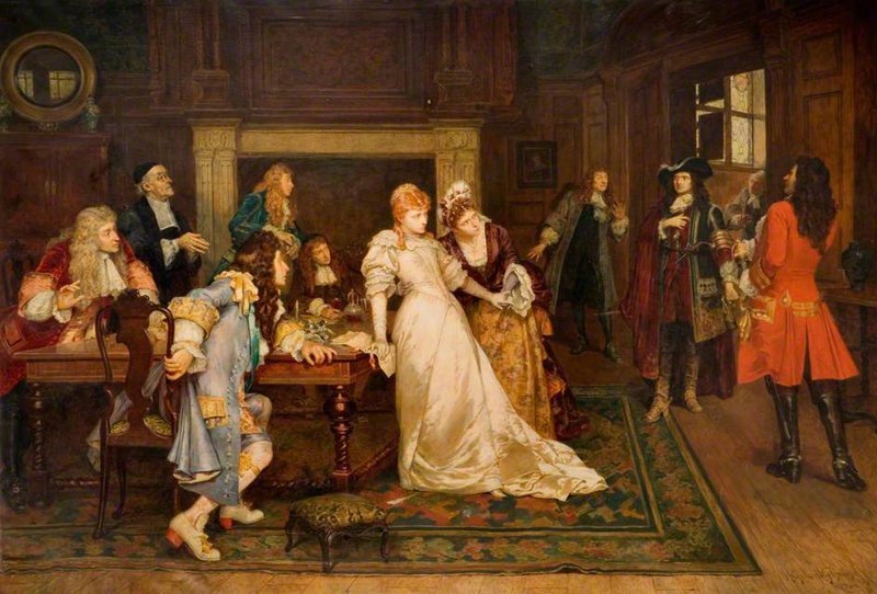 Г. Дж. Глиндони. Сцена из "Ламмермурской невесты". 1885