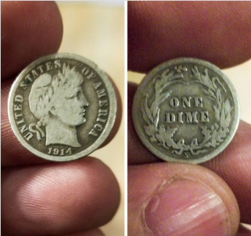 4. В магазине на сдачу выдали монету 100-летней давности