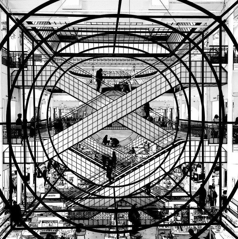 Парижский универмаг Le Bon Marché XIX века в объективе фотографа Стефана Навай