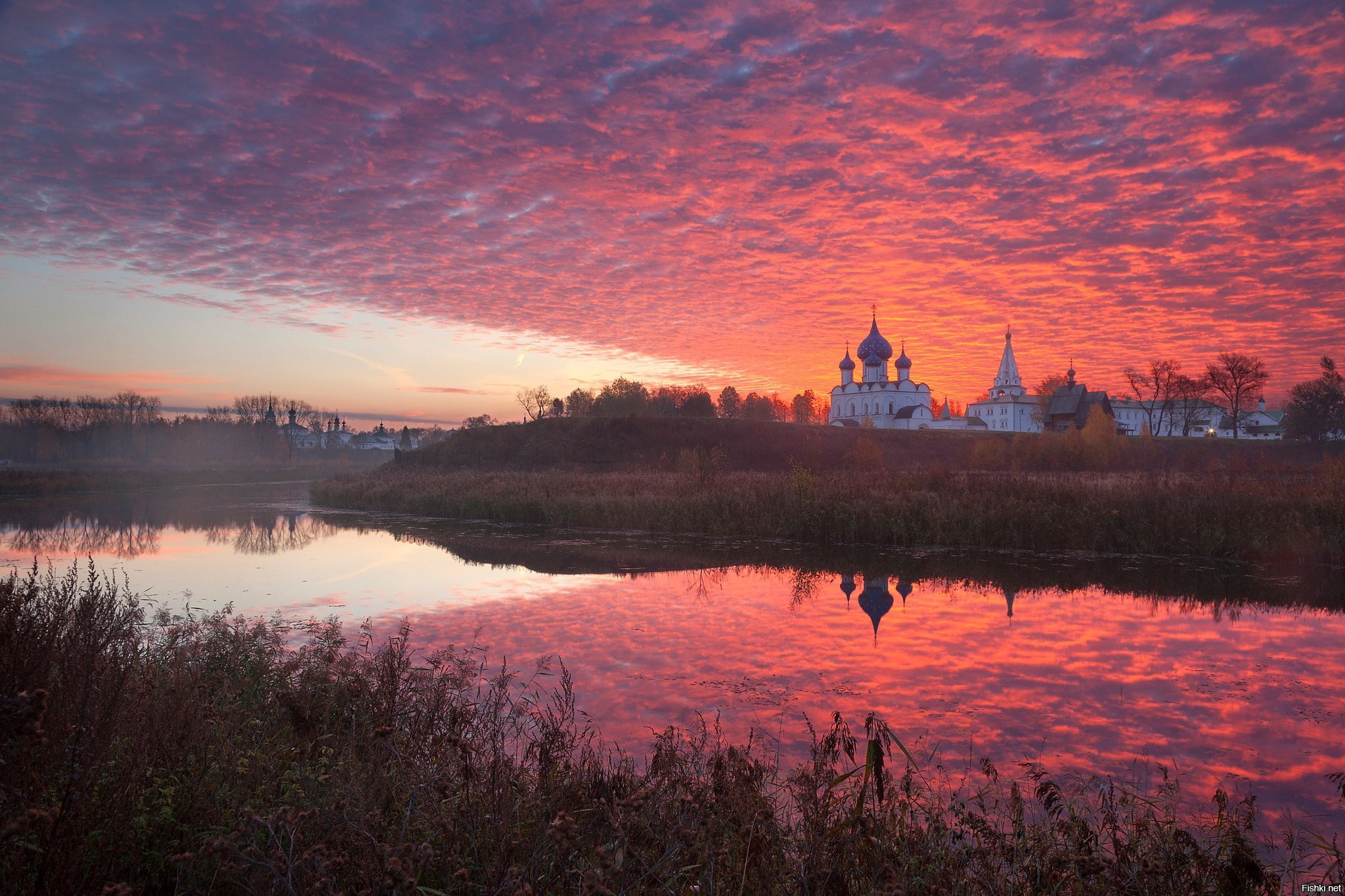 Красивый закат в россии