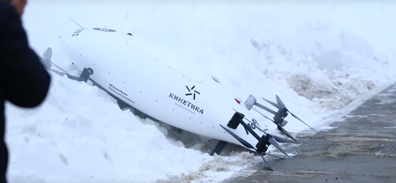 "Замерз!": дрон-аэротакси, разработанный в "Сколково", на испытаниях упал в сугроб