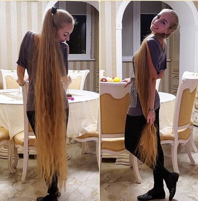 Алёна Кравченко — Рапунцель из Украины, которая не стригла волосы в течение 28 лет