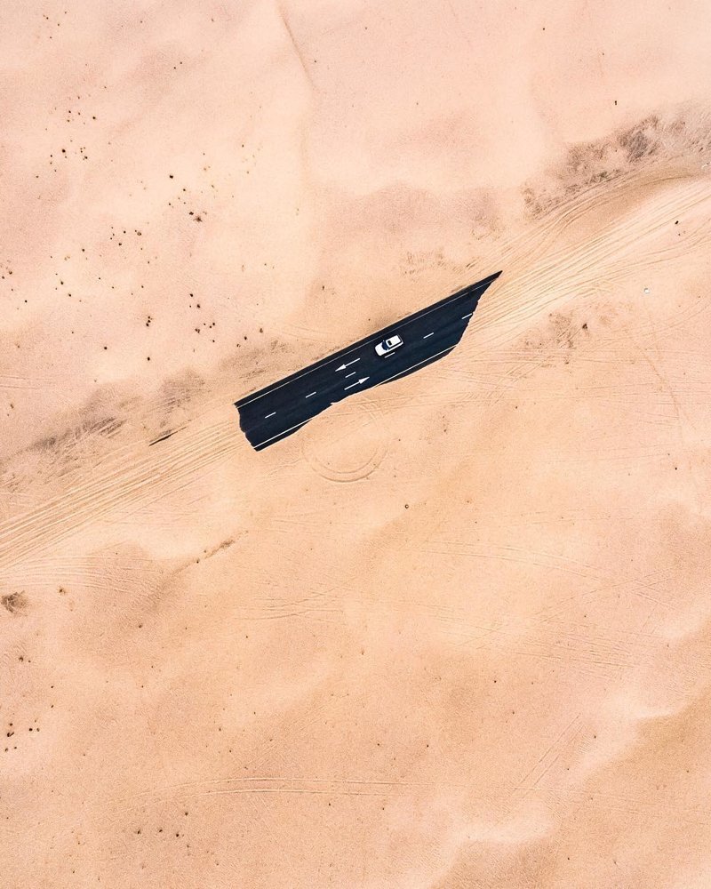 Апокалиптические аэрофотоснимки пустыни, поглощающей Эмираты