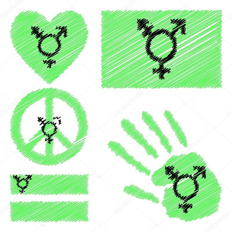 Часто флаги подразделяются географически. Вот, к примеру, флаги и символы израильских трансгендеров и трансексуалов