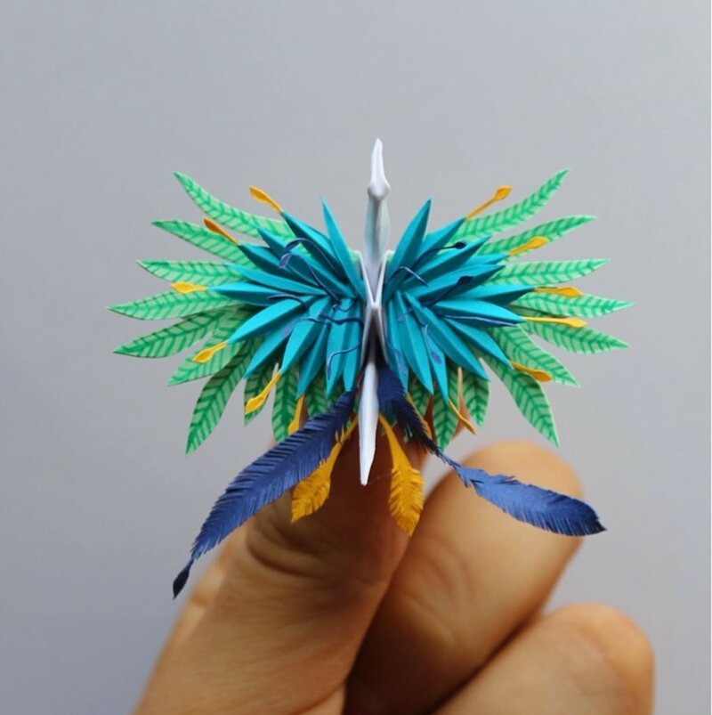 Австралиец сделал 1000 невероятно красивых бумажных журавликов, которые поражают своей утончённостью