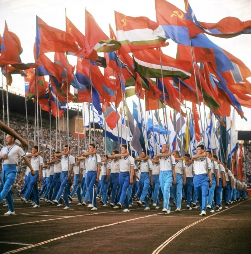 Парад физкультурников в Москве, 12 июня 1968: