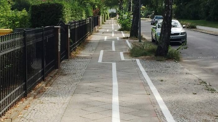 А это велосипедная дорожка в Германии