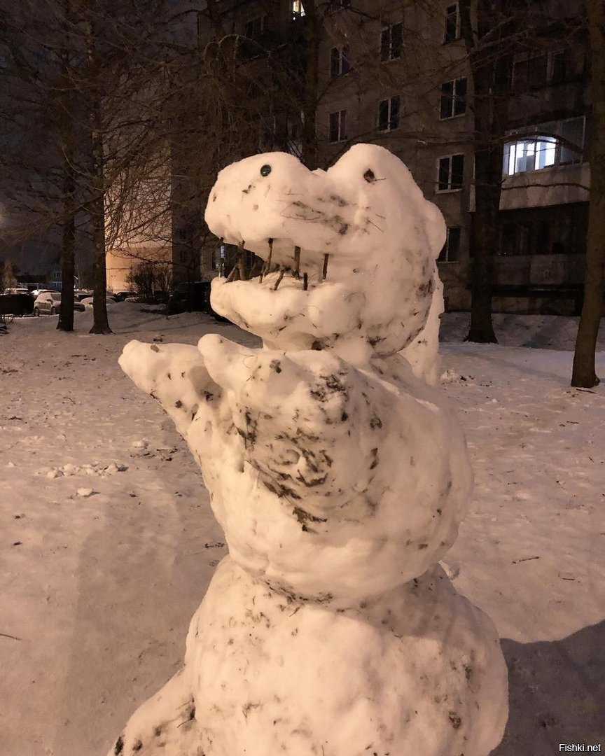 Лежачий Снеговик