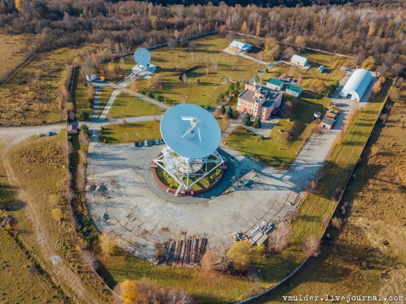 Обсерватории Зеленчукского района Карачаево-Черкессии с высоты птичьего полёта