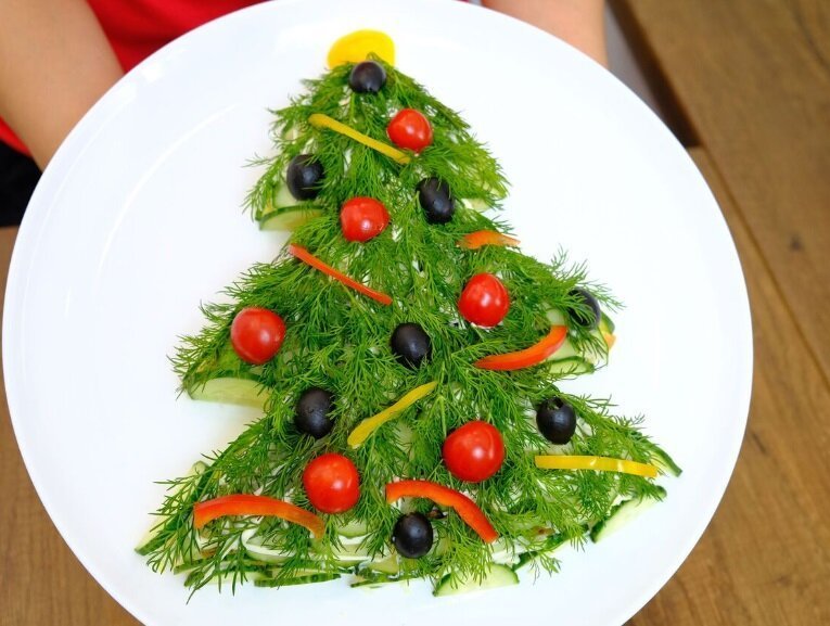 Самый новогодний салат "Елочка". Всеми любимое сочетание!