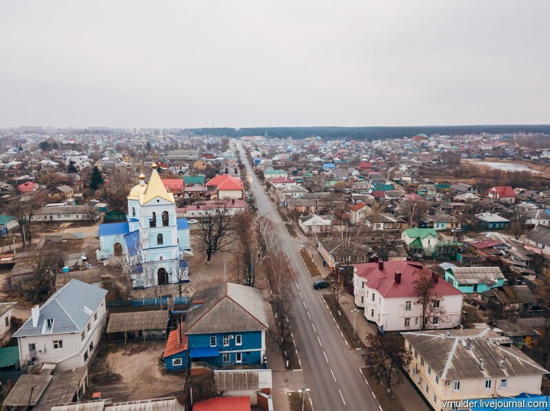 Провинциальный городок Павловск с высоты птичьего полёта, назад в СССР