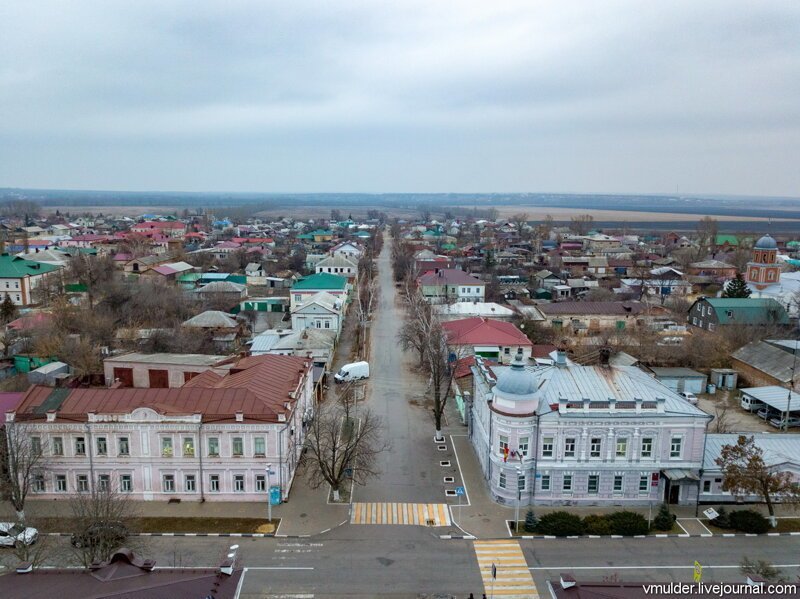 Провинциальный городок Павловск с высоты птичьего полёта, назад в СССР