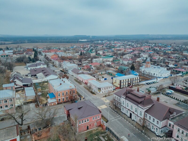 Провинциальный городок Павловск с высоты птичьего полёта, назад в СССР