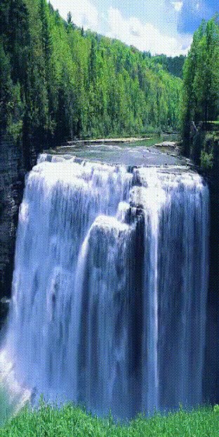 Гифки - Водопады (8 гиф)