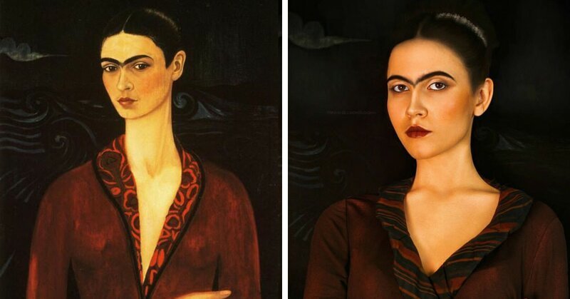 Фрида Кало, «Автопортрет в бархатном платье»