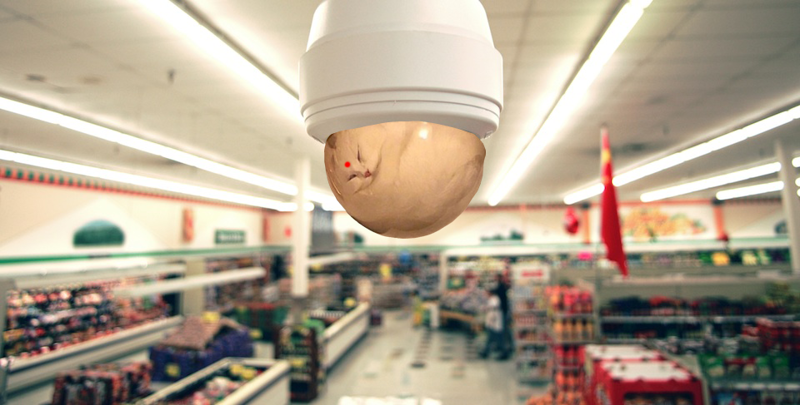 Камера наблюдения в супермаркете может быть и такой