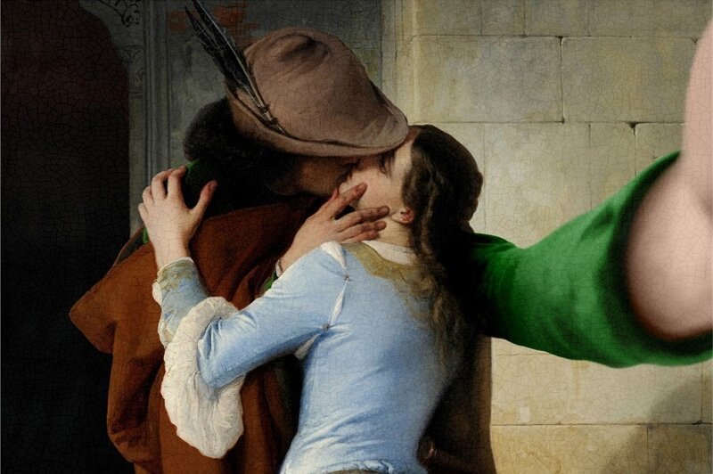 Поцелуй — Франческо Хайес, 1859
