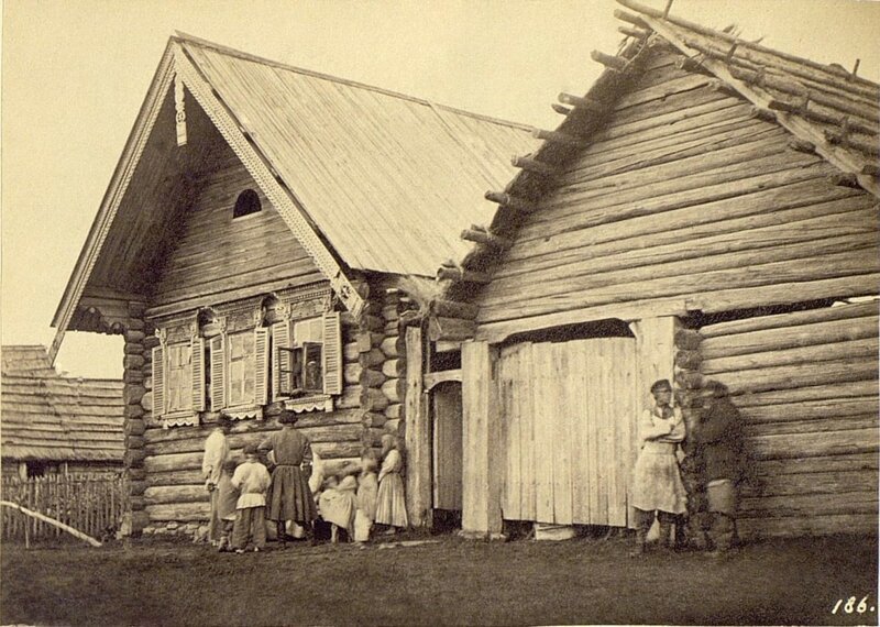 Крестьянская изба в Колпине (1860-е)