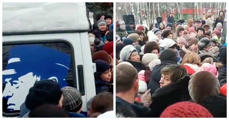 В погоне за халявой: жители Курска устроили давку из-за конфет и бесплатных календарей