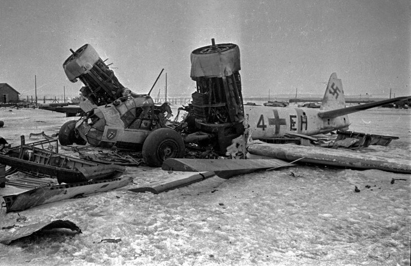 Останки Ju-88A из IV/KG1. Фото из архива Министерства Обороны РФ