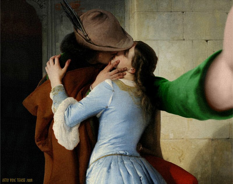 Поцелуй - Франческо Хейз, 1859