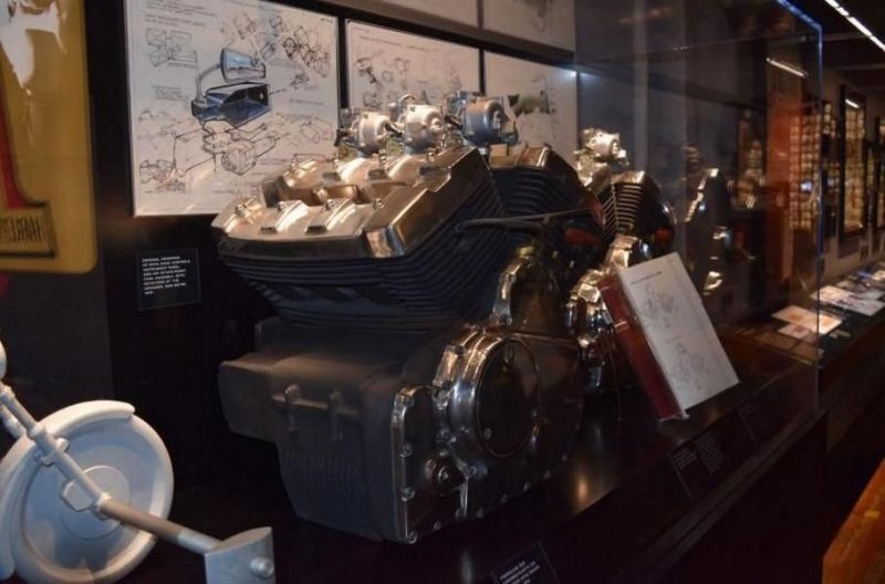 Прототип двигателя V6 в музее Harley Davidson