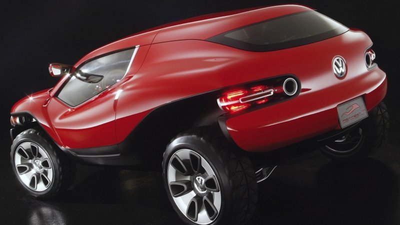 Volkswagen Concept T 2004: купе, кроссовер, кабриолет и багги в одном концепте