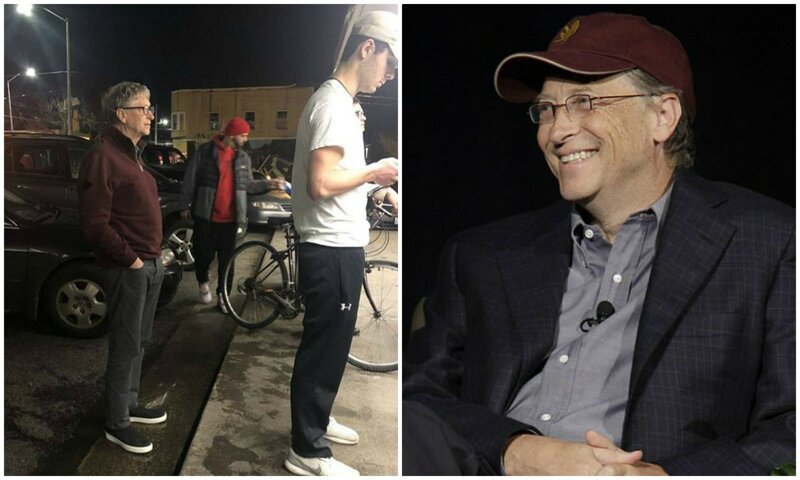 Билла Гейтса сфотографировали в очереди за бургером