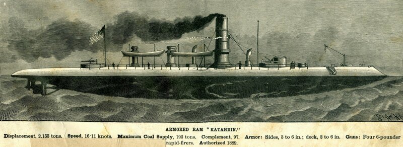Американский таранный корабль береговой обороны USS "Katahdin"