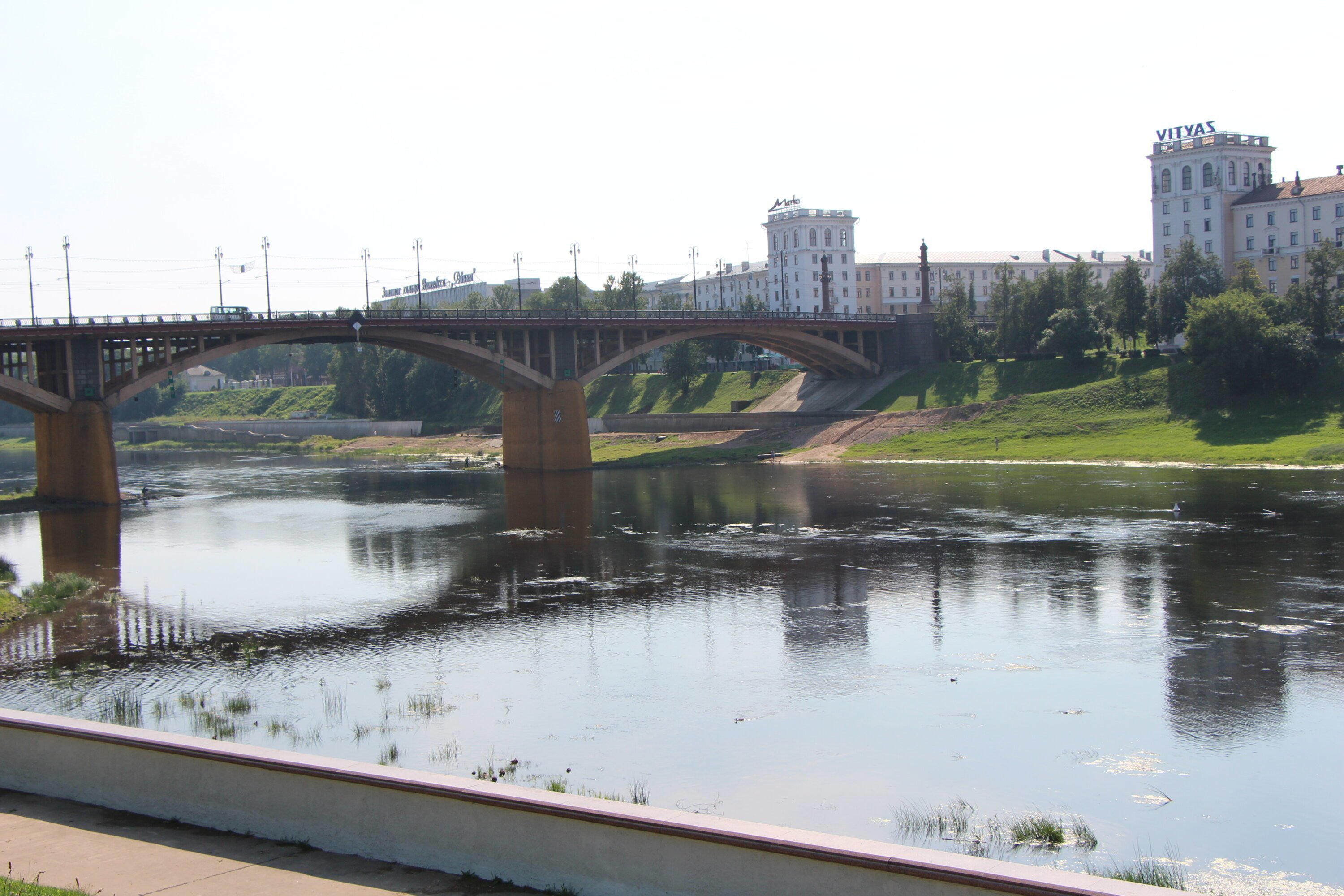 На какой реке стоит Витебск город