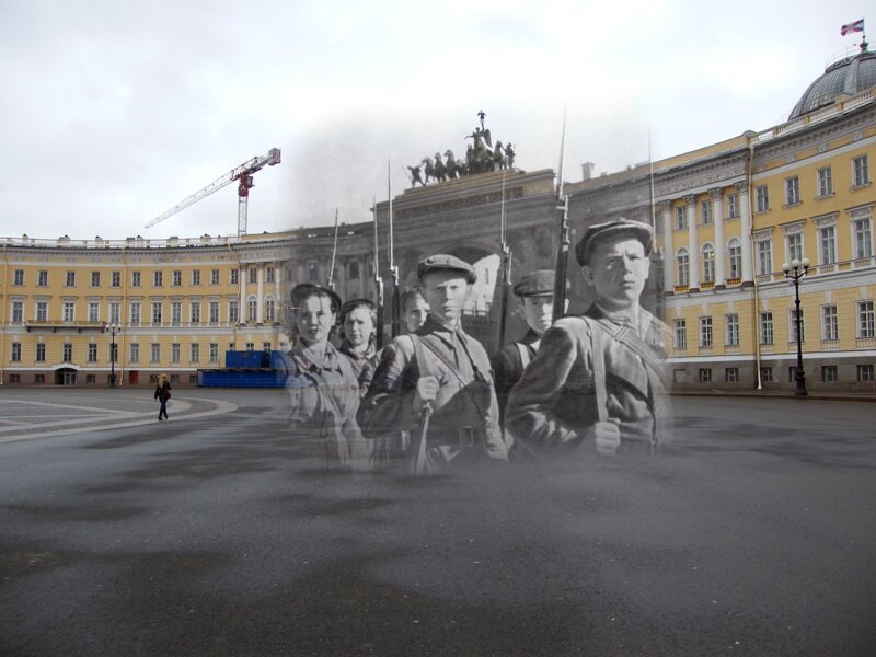 Ленинград 1941-2009 Дворцовая площадь. Юные защитники города 