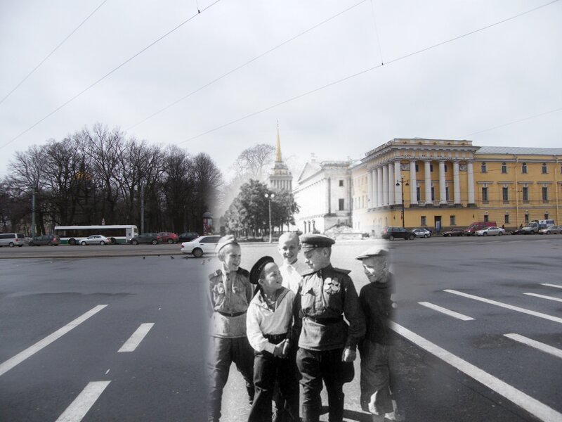Ленинград 1941-2009 Дворцовая площадь. Юные победители 