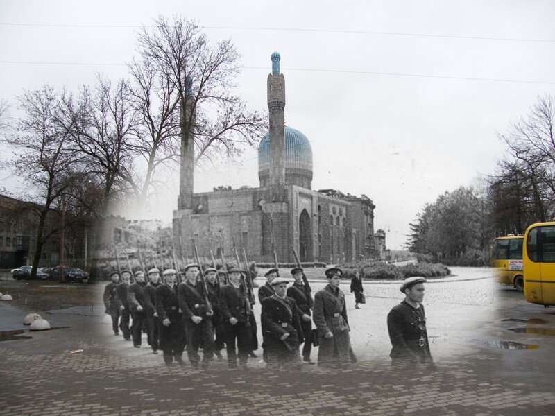 Ленинград 1941-2009 Петроградская сторона. У мечети 