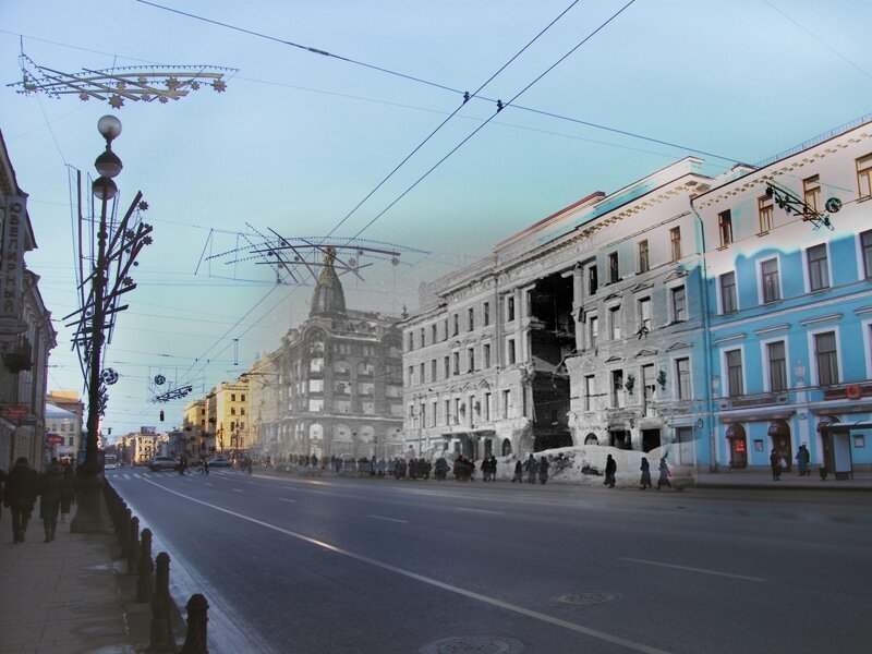 Ленинград 1942-2009 Невский проспект. Дом Энгельгардта 