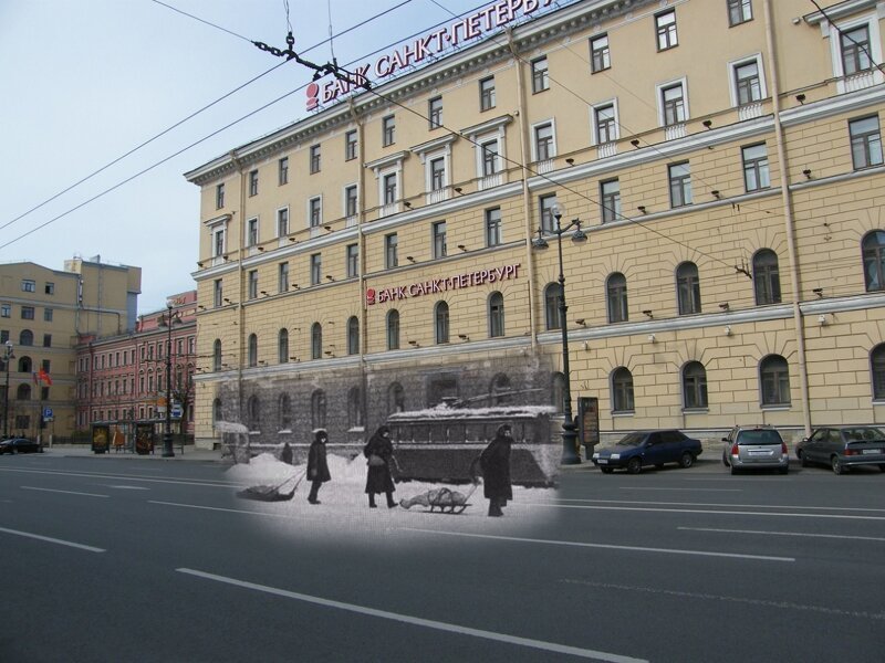 Ленинград 1942-2009 Невский проспект 178. Путь к Александро-Невской лавре 
