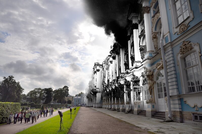 Пушкин 1941-2011 Екатерининский дворец. Пожар