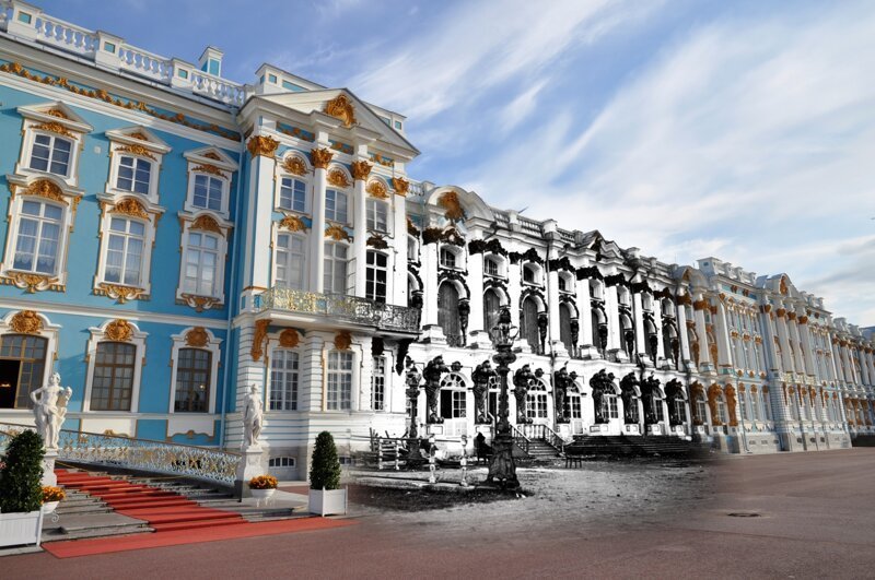 Пушкин 1941-2011 Екатерининский дворец в годы войны 